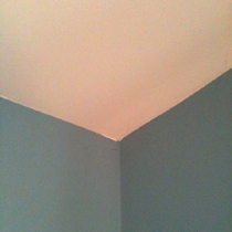 welcome message - where ceiling and wall colors meet